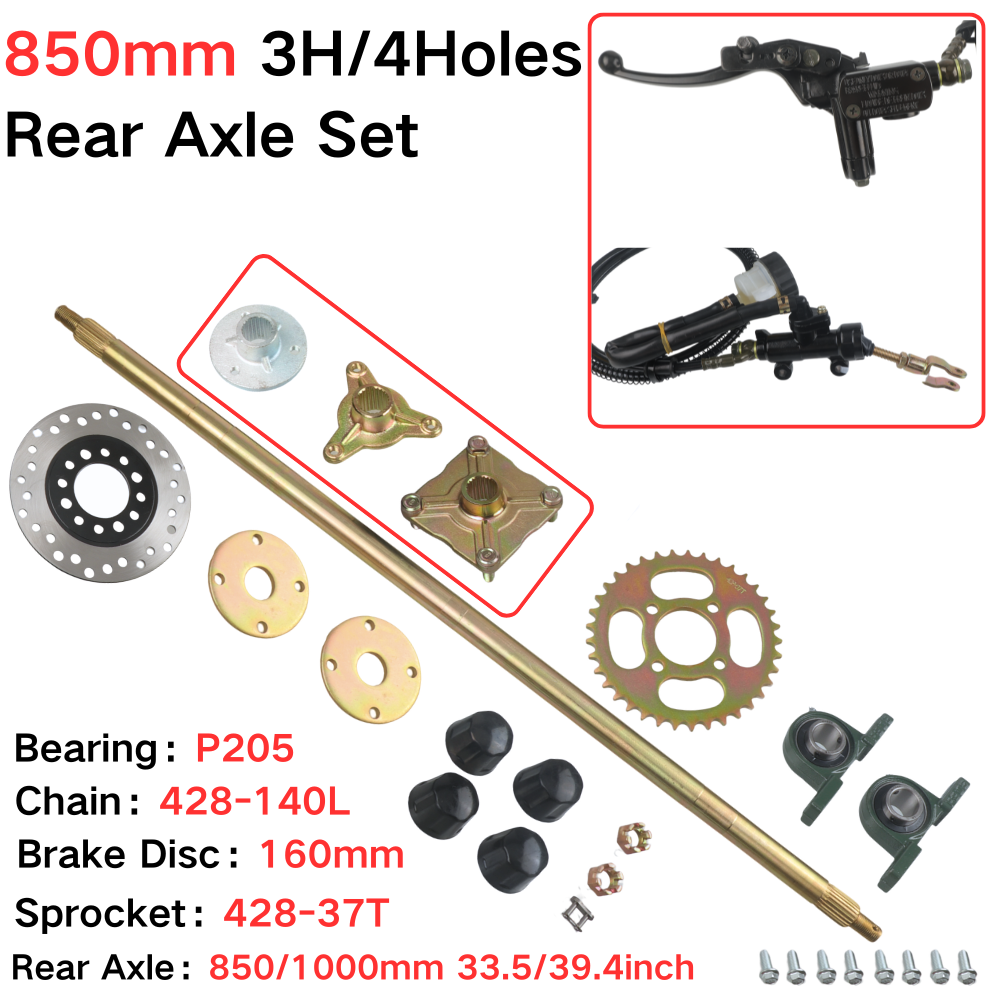 Sprocket Chain - Set Lengkap As Roda Belakang 850mm