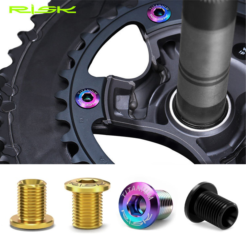 Bicycle Chain - Risiko Titanium Sepeda Chainring Baut Sepeda