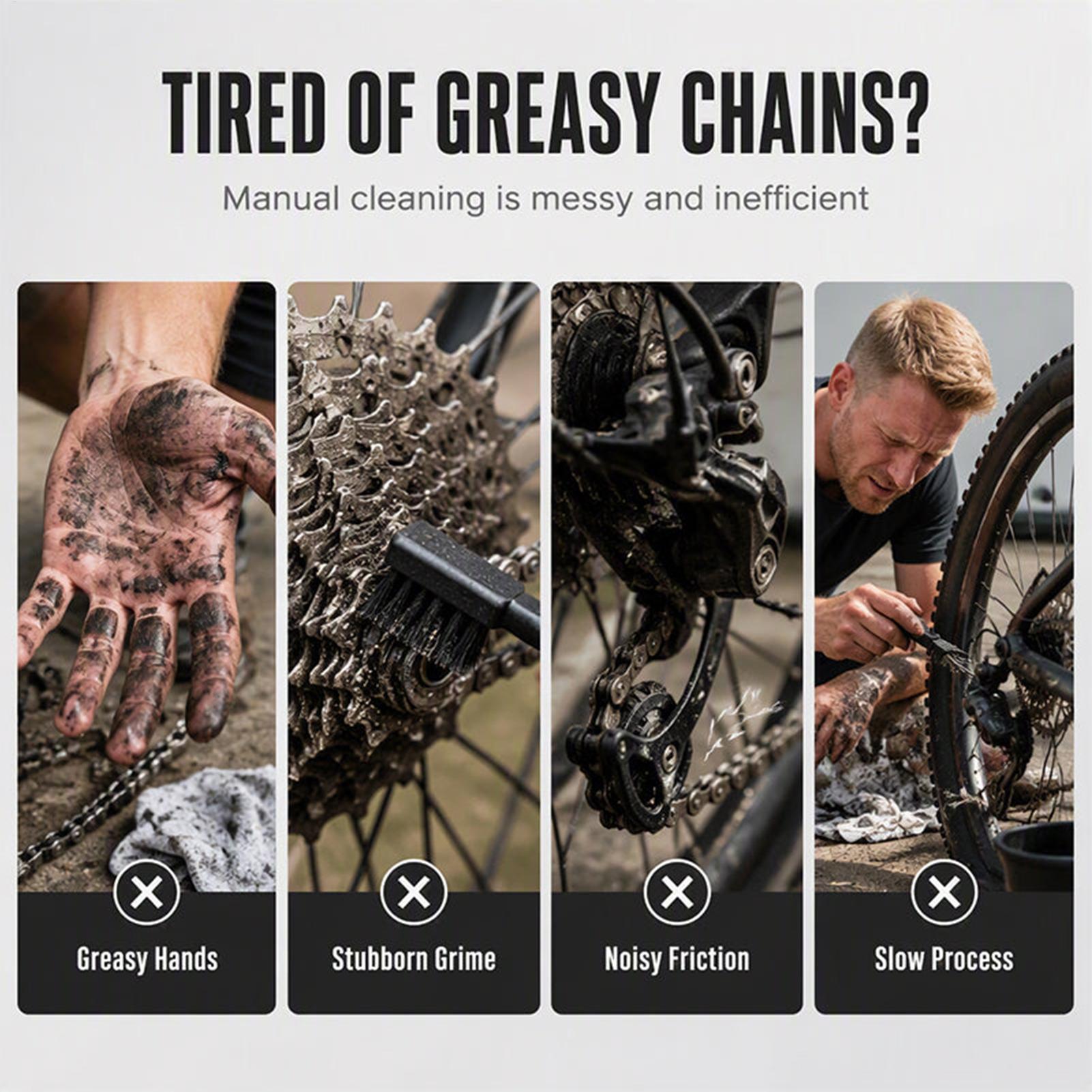 Bicycle Chain - Pembersih Rantai Sepeda, Alat Pembersih untuk