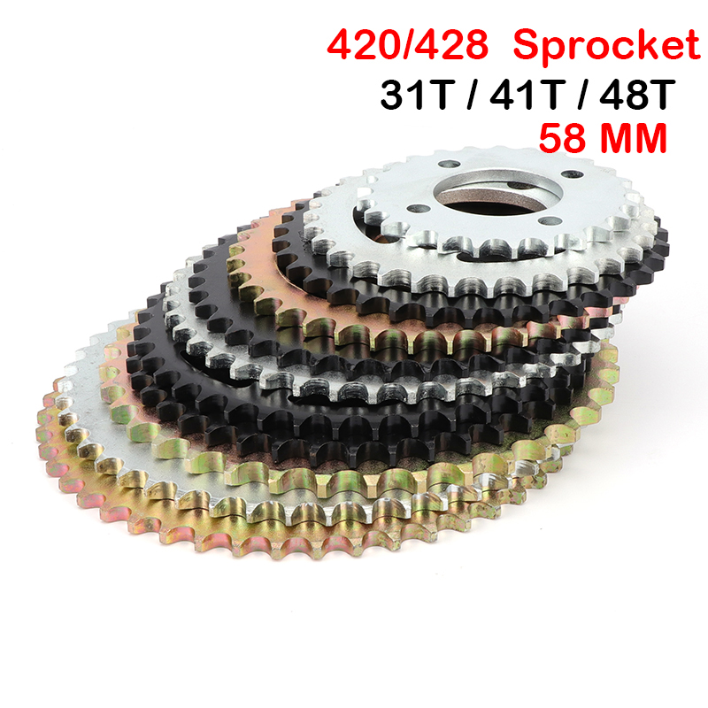 428 Chain - Sepeda Motor Rantai 420/428 37T/41T/48T Gigi