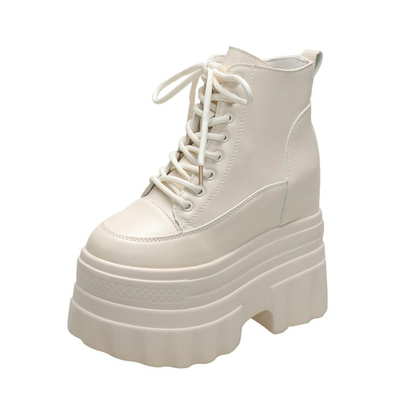 Sepatu Boots Wanita Platform T - Motorcycle Chain ulasan dan harga