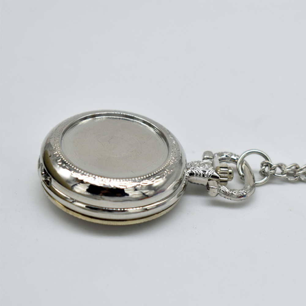 Kalung Liontin Jam Saku Logam  - Steel Chain ulasan dan harga