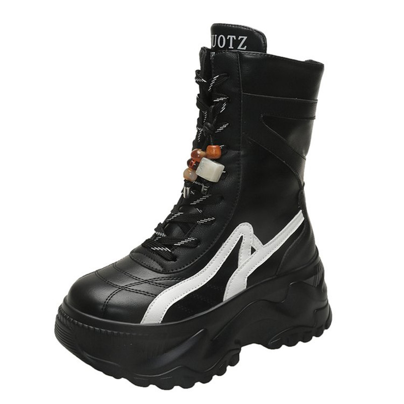 Sepatu Boots Wanita Baru 8CM M - Motorcycle Chain ulasan dan harga